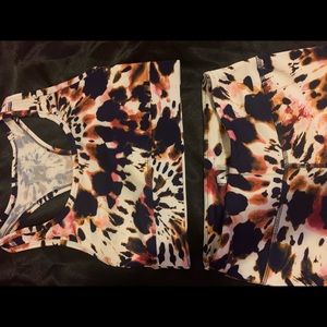 Spandex exercise clothing